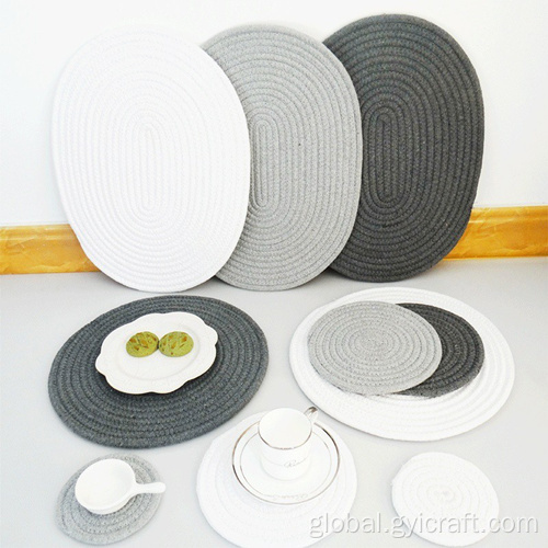 Round Cotton Placemats heavy cotton woven placemats Manufactory